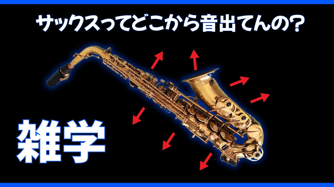 サックスってどこから音が出てるの？完全実証映像！
