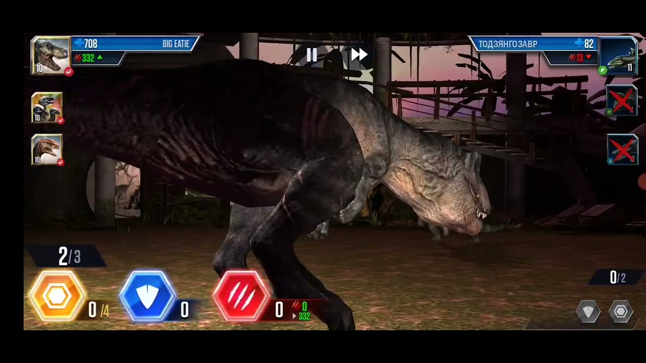 Первое видео по jurassic world the game