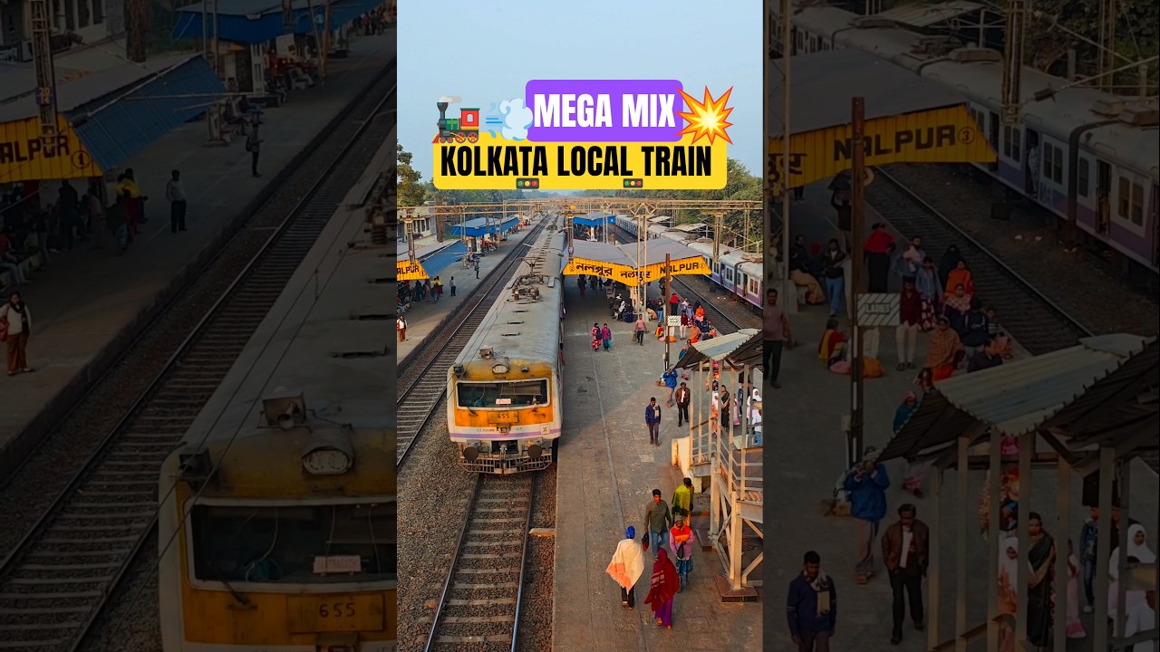 KOLKATA Local Trains 🚂 Mega Mix💥 #train #shorts #trending #railway