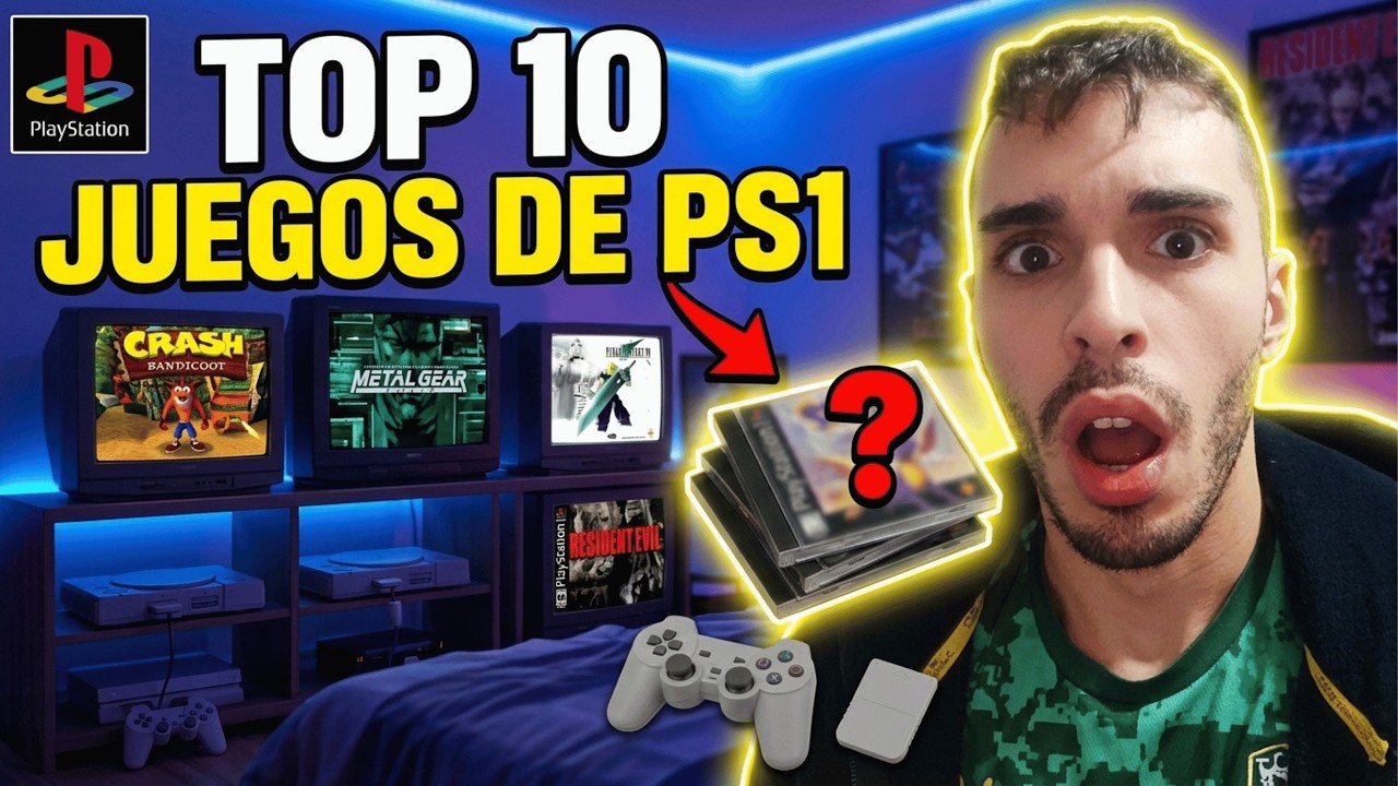 Si no tienes estos 10 JUEGOS DE PS1, COMPRALOS