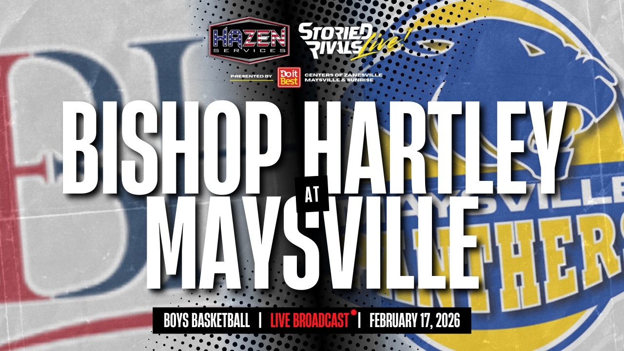 LIVE! HS Boys Basketball | Bishop Hartley at Maysville (2.17.26)