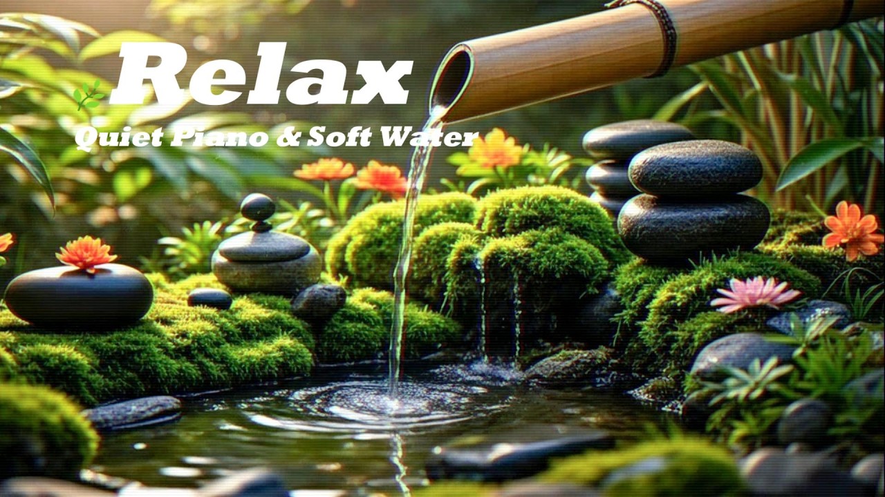Gentle Piano & Water Sounds | Deep Calm#relaxing #超級放鬆