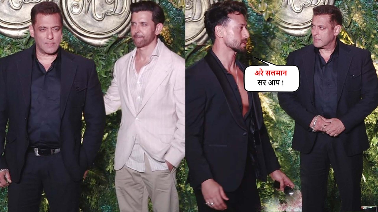 Салман Хан, Хритик Рошан и Тайгер Шрофф вместе посетили свадьбу сына Комала Мехты.