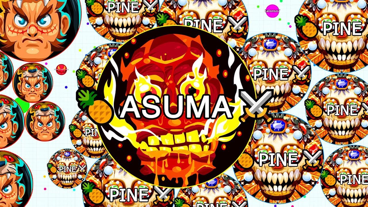 Agar.io - БЕЗУМНЫЙ Popsplit Takeover! Uncut Gameplay при участии Pine (Agario)