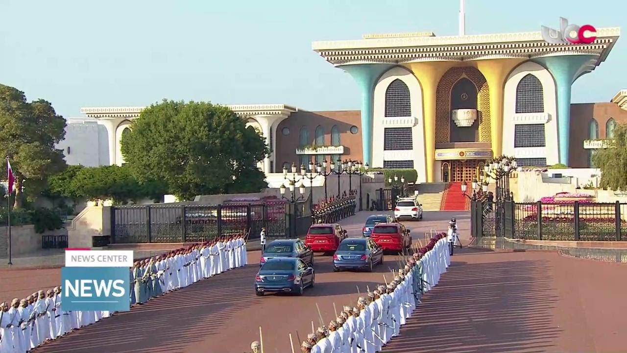 A popular and official reception ceremony for HH Emir of Qatar on occasion of his visit to Oman.