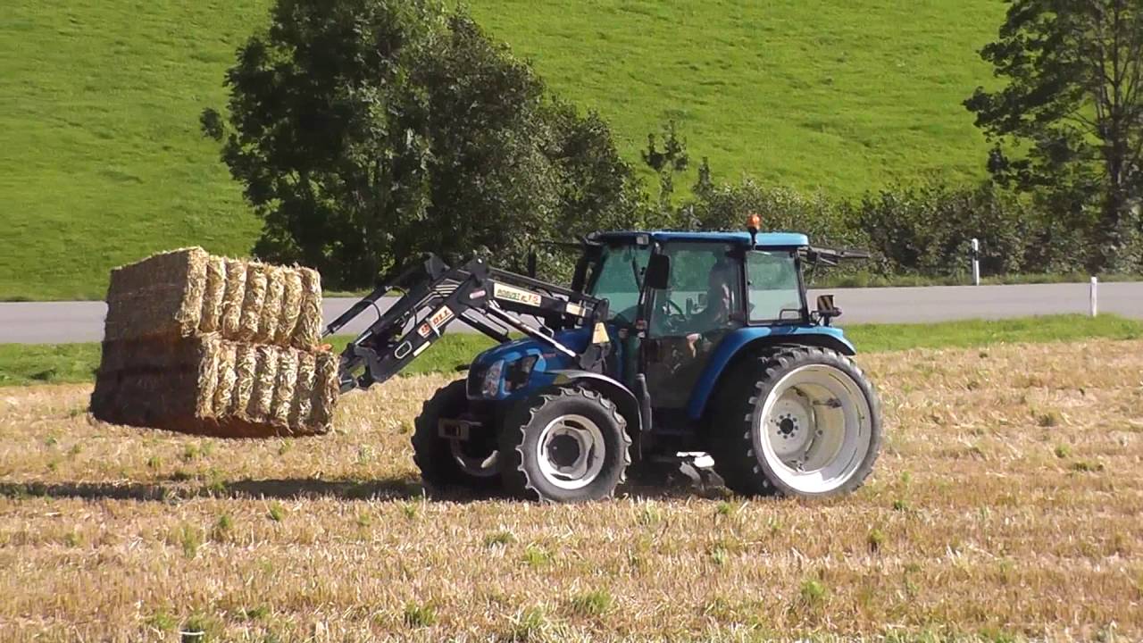 Grossballen versorgen, Stroh und Emd mit New Holland und Fendt 307Ci