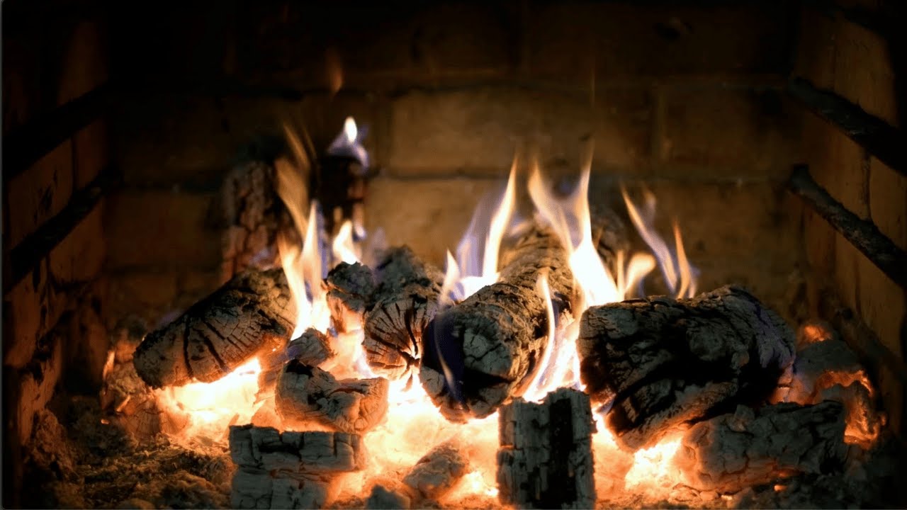 Relaxing fireplace, music & visuals. For stress relief, meditation, reflection.
