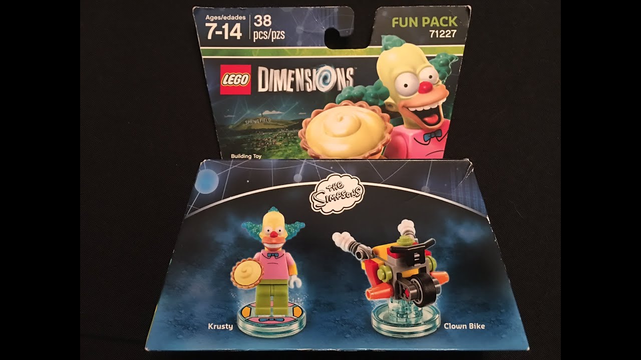 The Simpsons Krusty Fun Pack Lego Dimensions Unboxing & Building