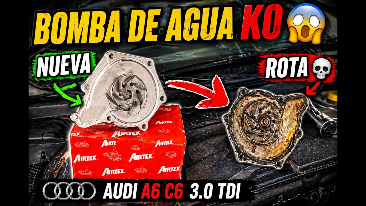 COMO CAMBIAR BOMBA DE AGUA AUDI C6 2006 3.0 TDI