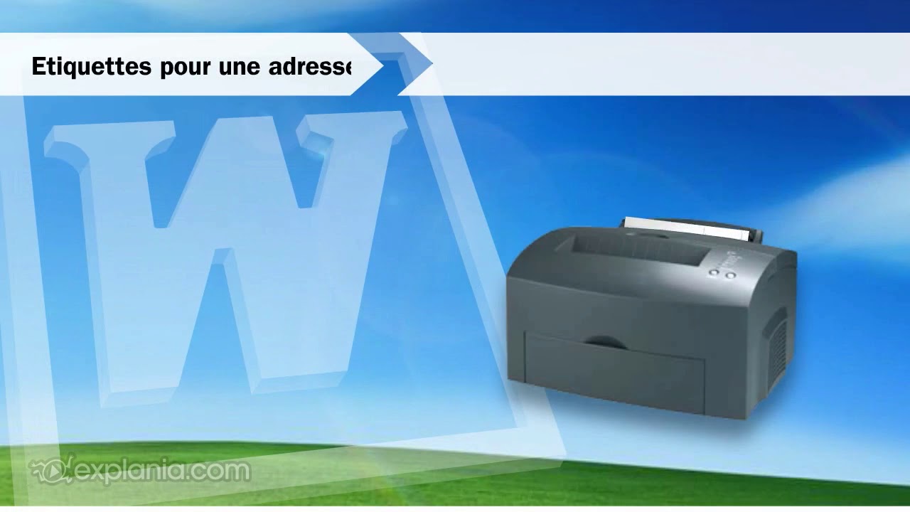Comment imprimer des étiquettes dans Word 2003