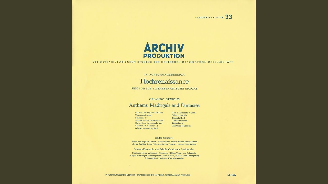 Gibbons: Verse Anthem: This Is the Record of John St. John, I, vv. 19-23