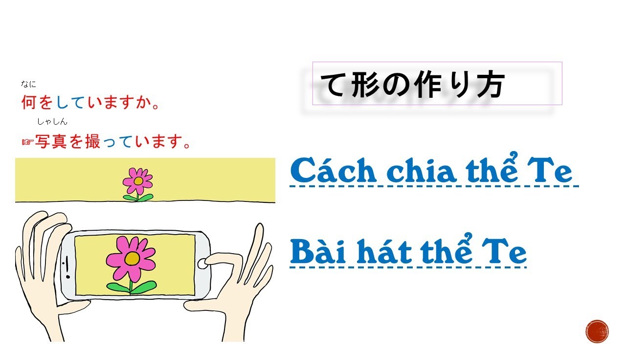Cách chia thể TE trong tiếng Nhật て形