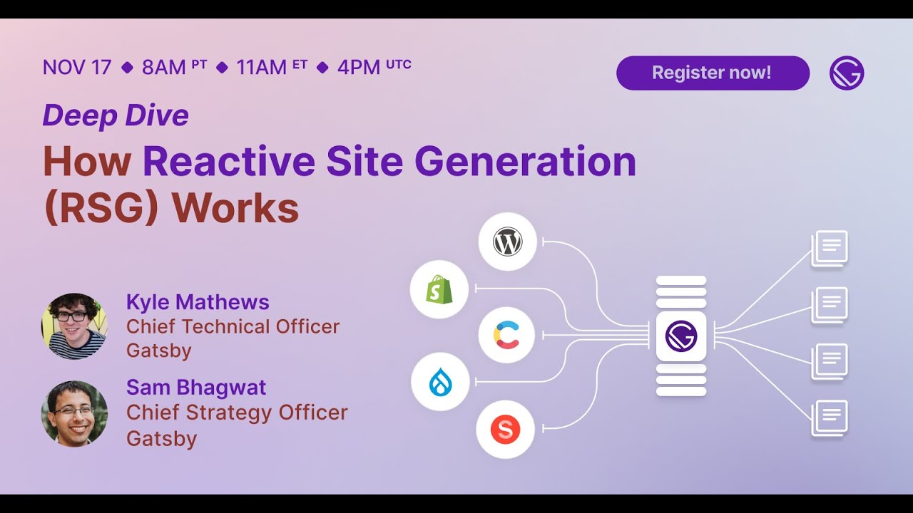 Webinar | How Reactive Site Generation (RSG) Works