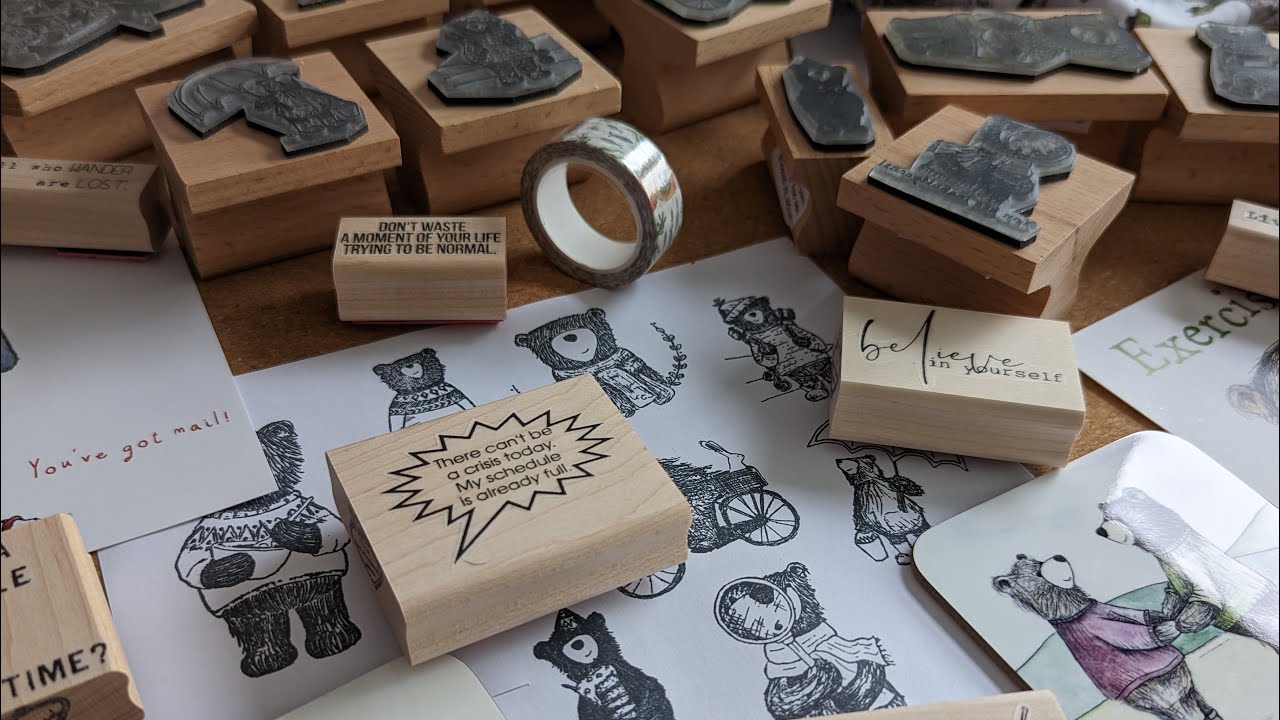 Stempel Haul | Sprüche und Bären Stempel | DesertStampsShop | CatherineRedgateArt | planerbeere
