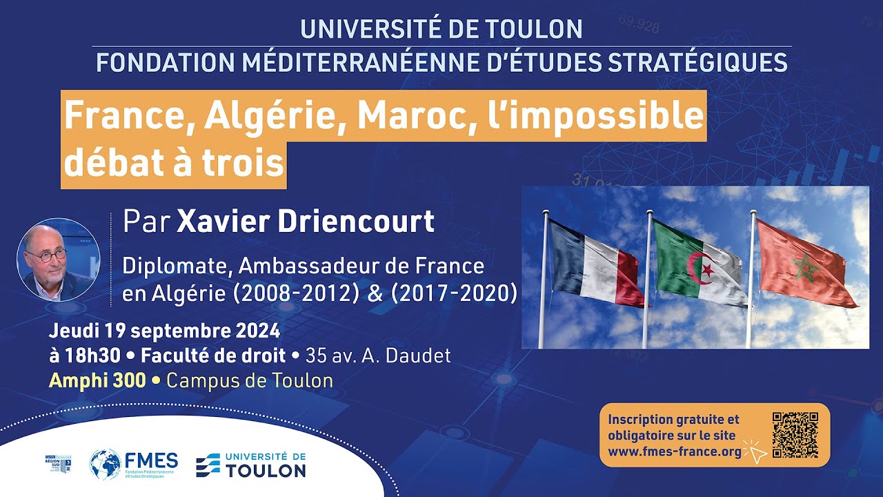 France, Algérie, Maroc : L'impossible débat à trois