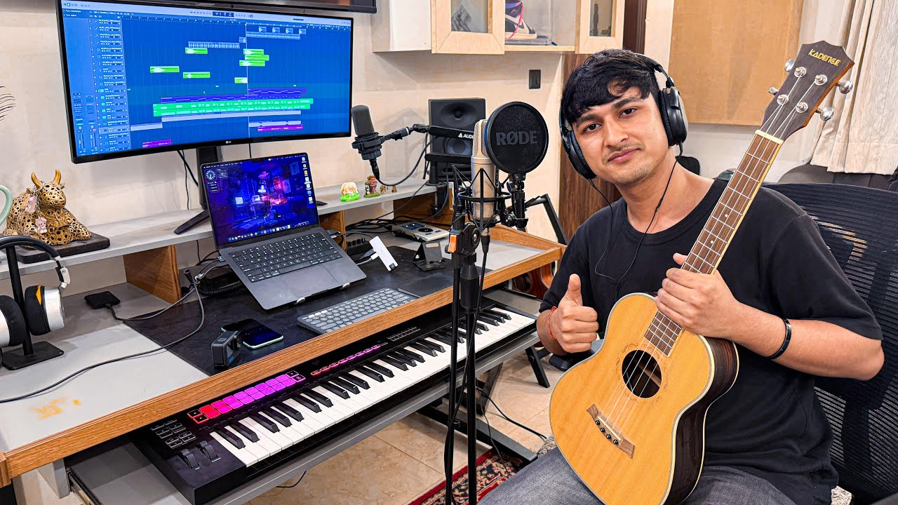 Recording my first song 😍 