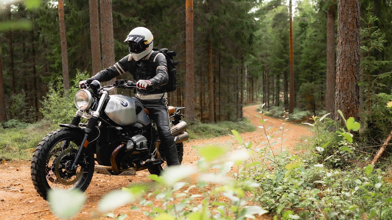 5 minutes Of Silent Forest Exploration On A Motorcycle  | Ambient Sound