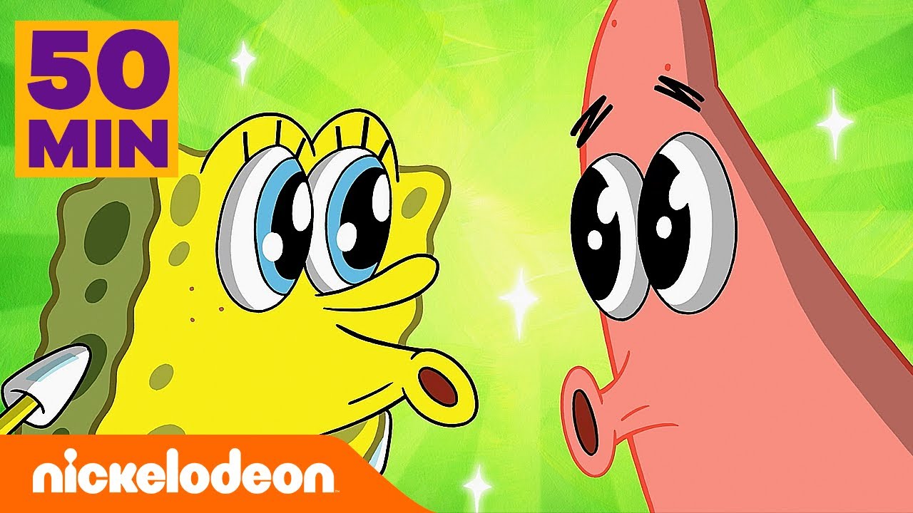 Bob l’éponge | 50 MINUTES de moments FLAMBANT NEUFS de Bob l'éponge ! | Nickelodeon France