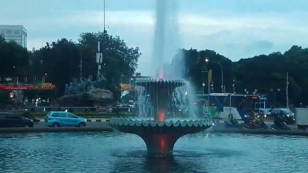 Suasana keadaan hari ini 2026 .21.bln.satu kawasan Senen Monas bunderan hi aman kaga banjir