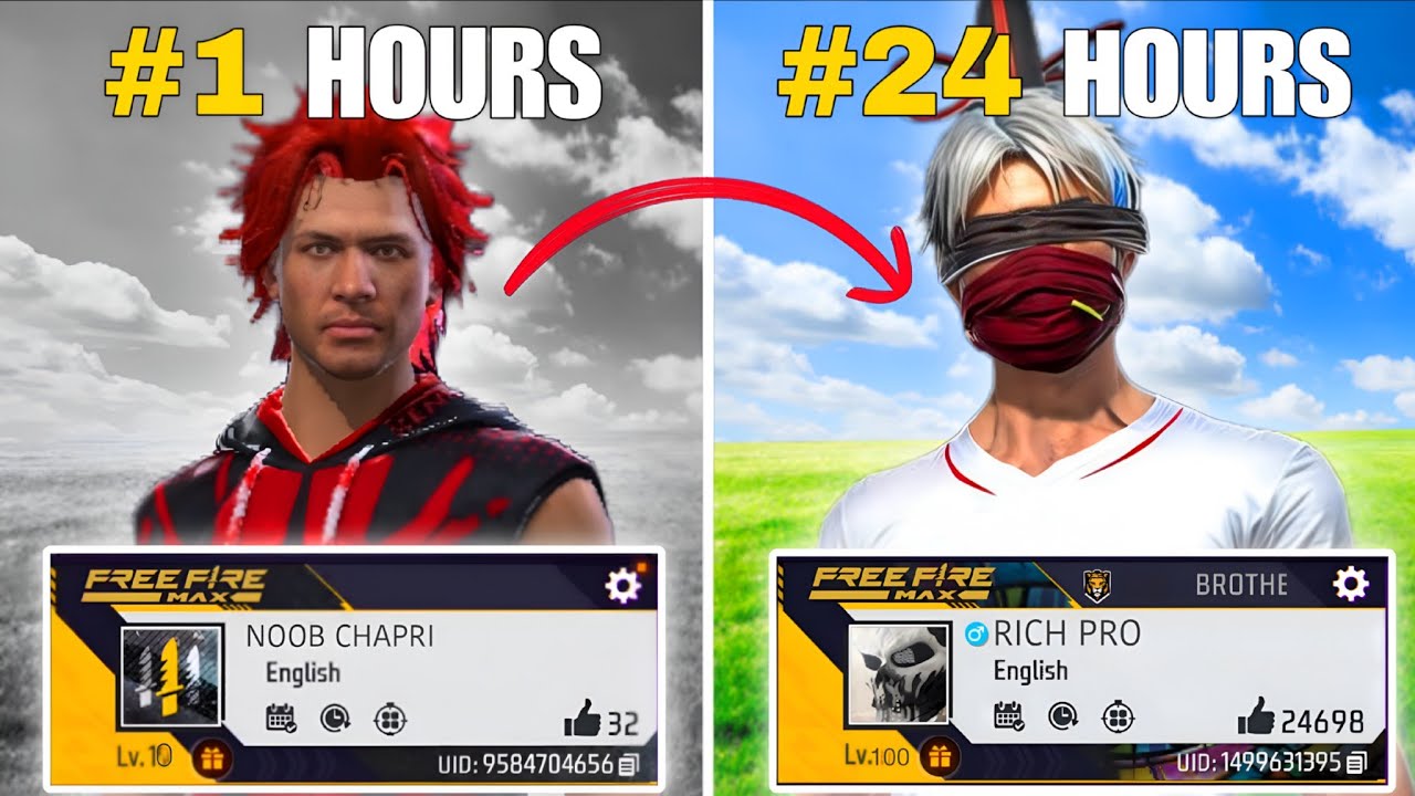 Can I turn my 4 years Old 🥵Free Fire 📈 Into more Pro I'D | Garena Free Fire
