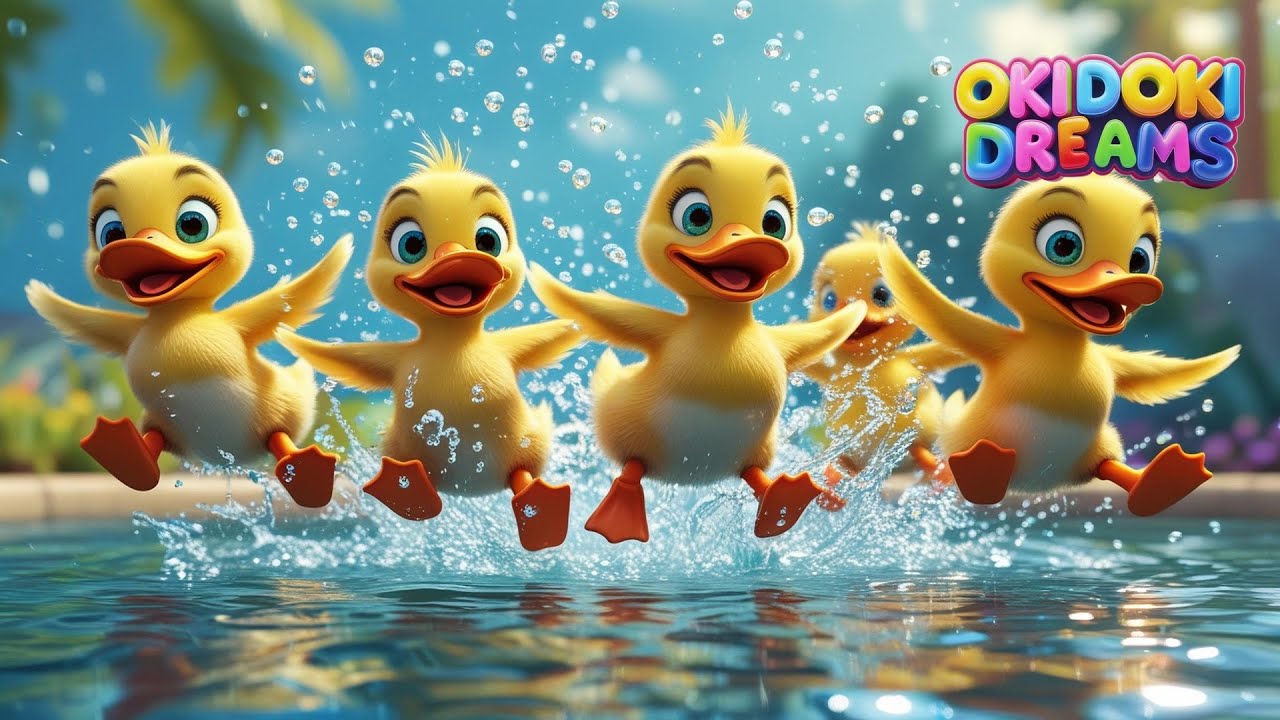 💫 Cinco Patitos Cuac Cuac | ¡Canta con los Animales de la Granja!