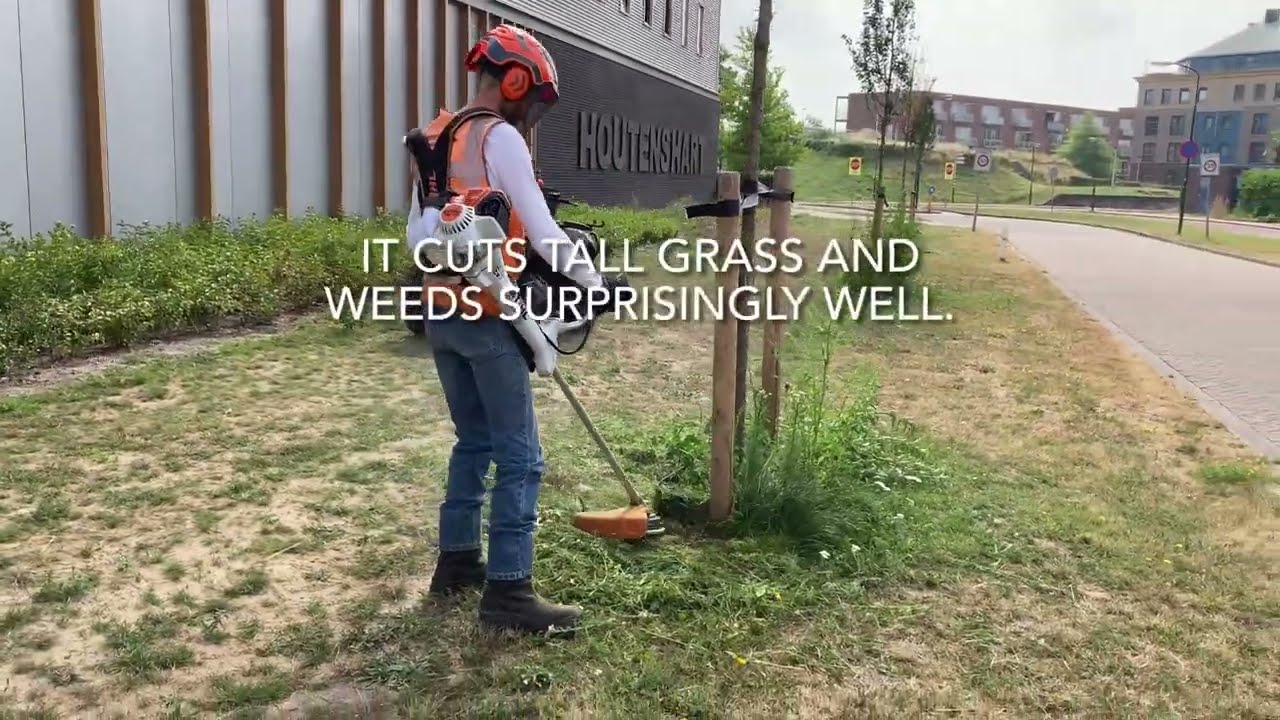 Stihl FS 311 Brush Cutter Review | Mowing Around Obstacles