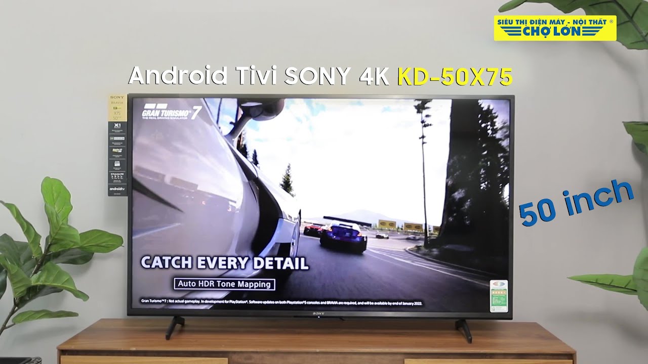 Android Tivi Sony 4K 50 inch KD-50X75 | Vẫn l&agrave; 