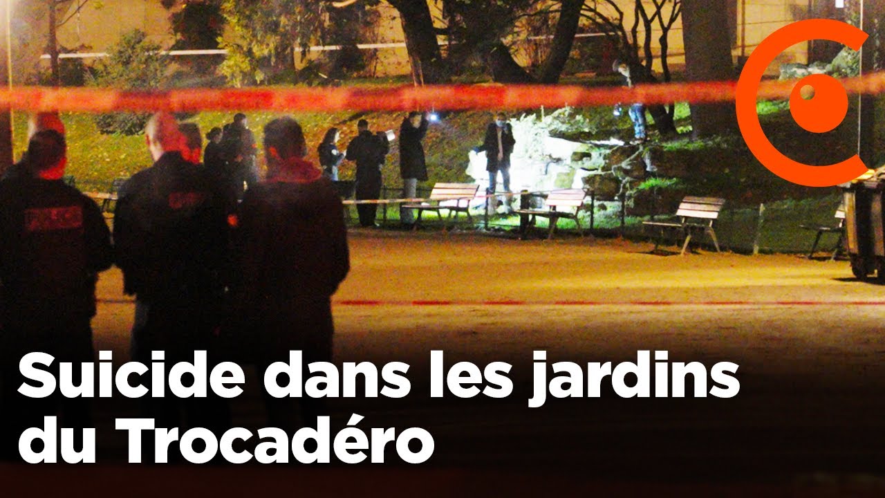Suicide dans les jardins du Trocadéro ce 10 décembre 2025 à Paris
