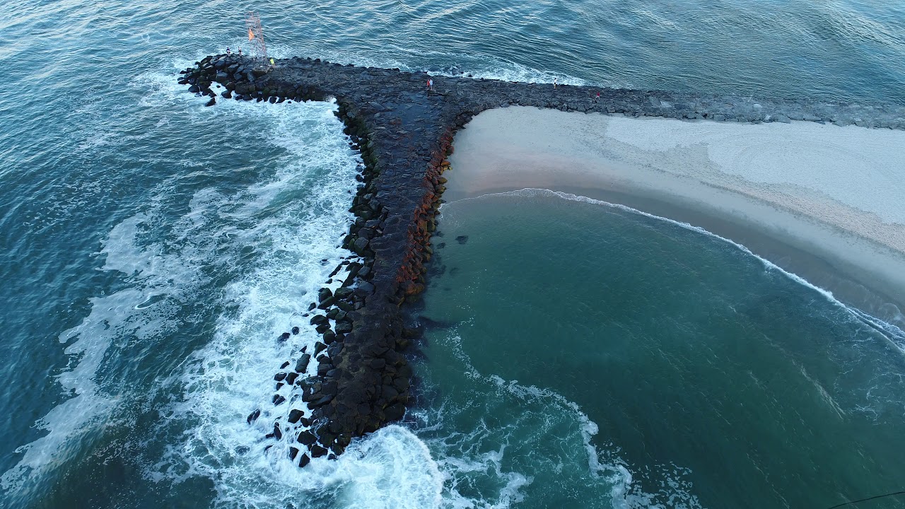 Phantom 4 drone footage flying Avon By The Sea NJ