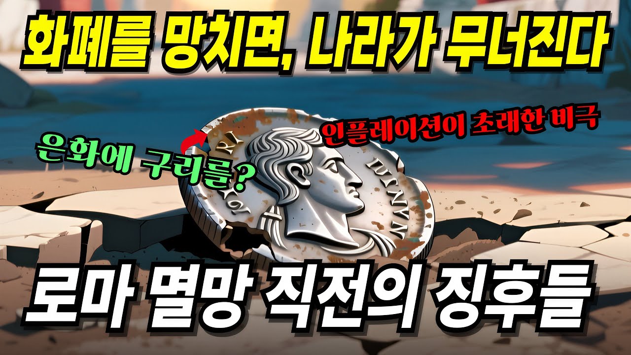 화폐가 붕괴하면 나라도 무너진다 | 로마 화폐 시스템 붕괴 | 로마 인플레이션의 교훈