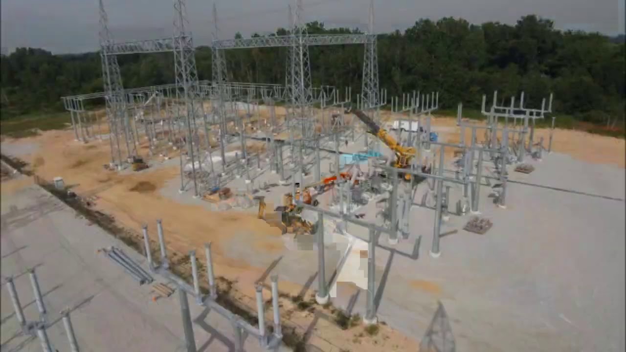 345kV Substation Timelapse Video