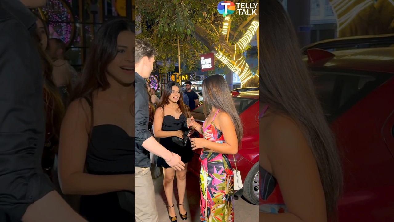 Jigyasa Singh GREETS Sreejita De & her husband at a party #shorts #jigyasasingh #sreejitade