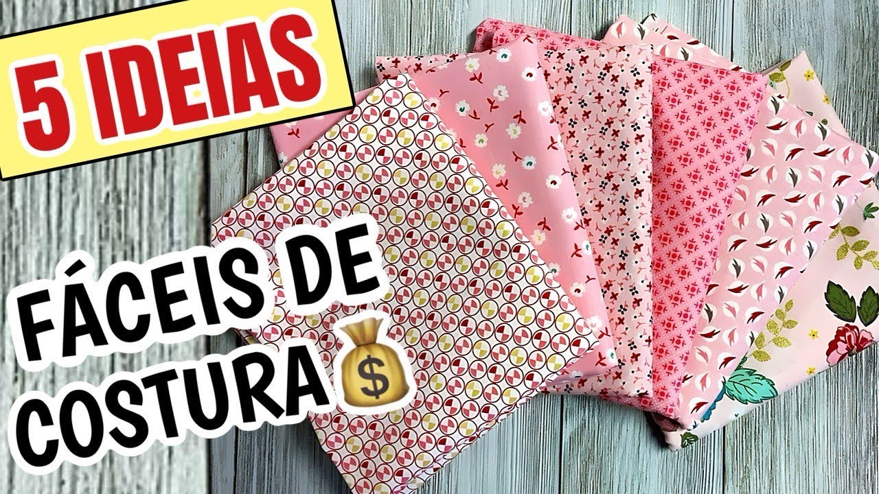 DIY - 5 IDEIAS DE COSTURA PARA VENDER OU PRESENTEAR - SHOW DE ARTESANATO