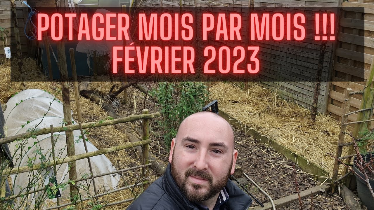 Le potager en Février !!! Potager mois par mois !!! FEVRIER 2023