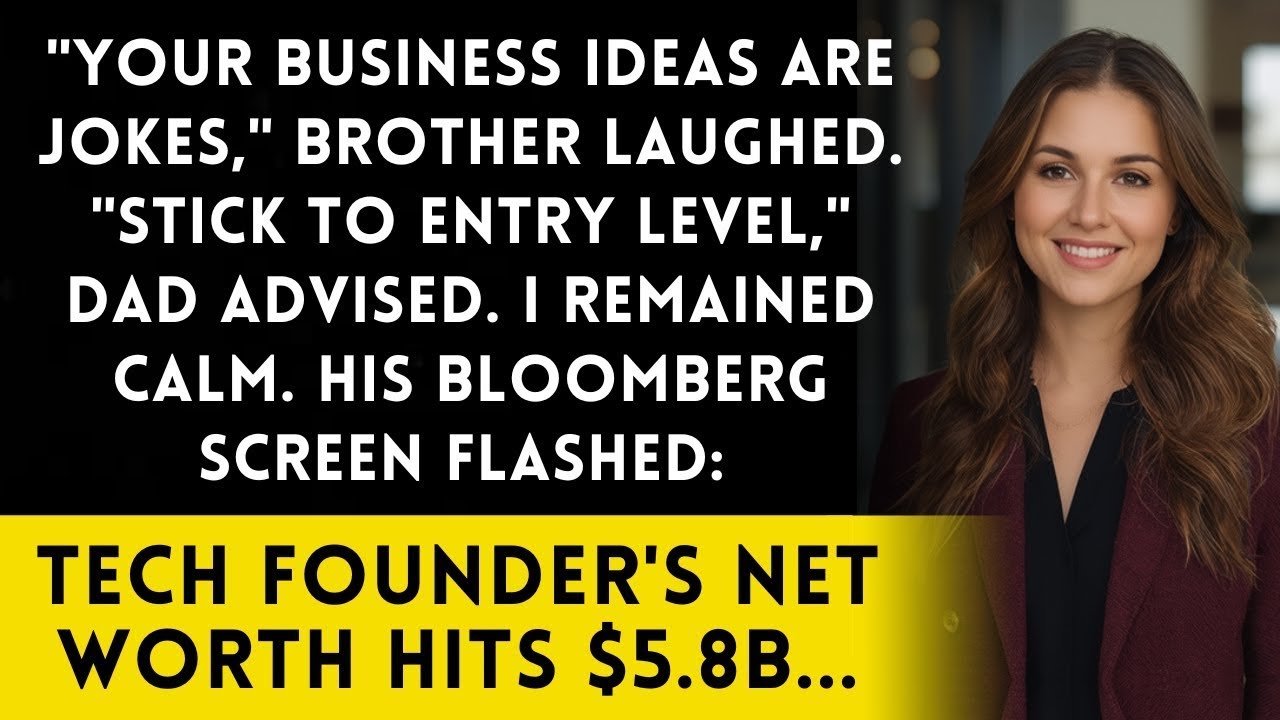 Family Dismissed My 800K Business Plan - Then Bloomberg Terminal Showed My Net Worth