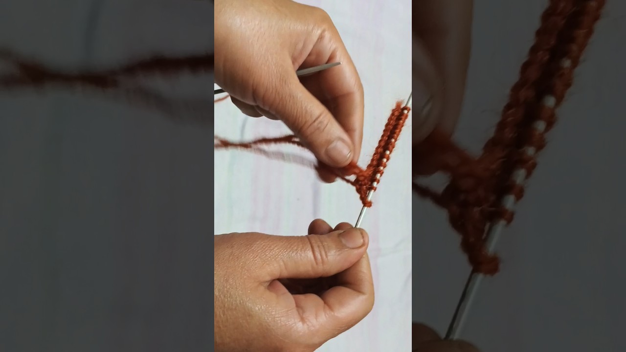 How to knit for beginners 🧶 #knitting #beginners #winter #trending #trendingshorts