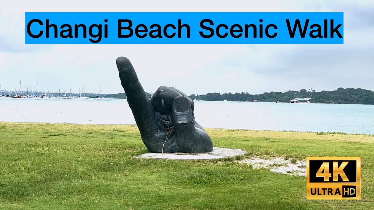 Changi Beach Scenic Walk, Singapore in 4K