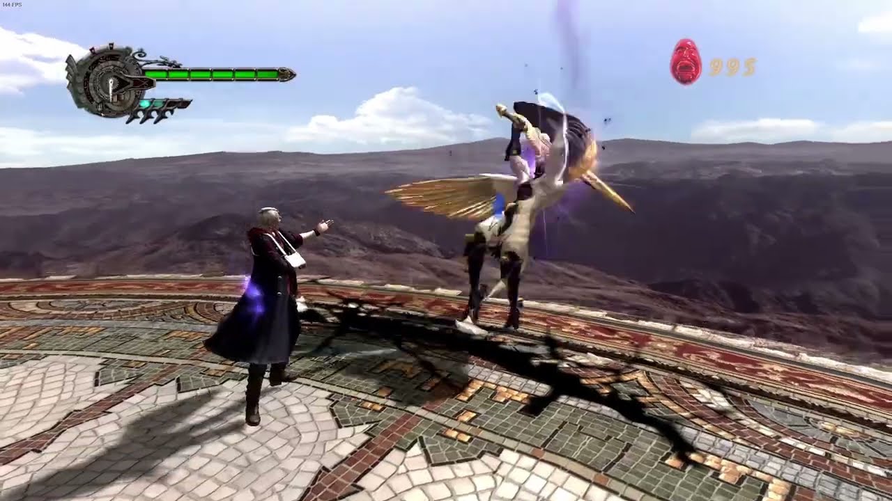 Devil May Cry 4 - Handicap Prologue Nero VS. Credo Angelo.