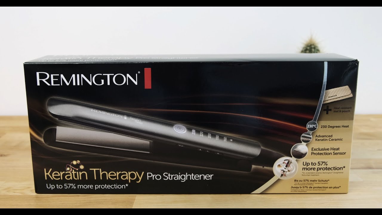 Remington Keratin Therapy S8590 Hair Straightener Unboxing / Test