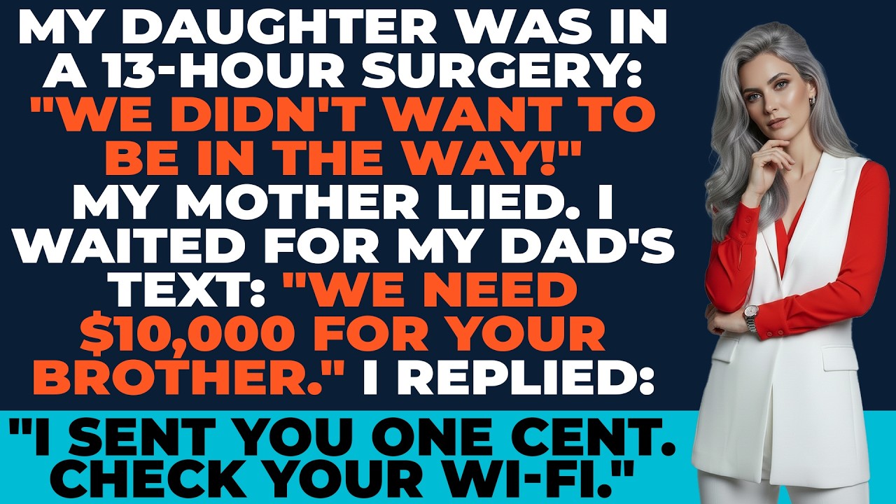 While My Daughter Had A 13-Hour Surgery, My Parents Asked For $10K — I Sent One Cent...