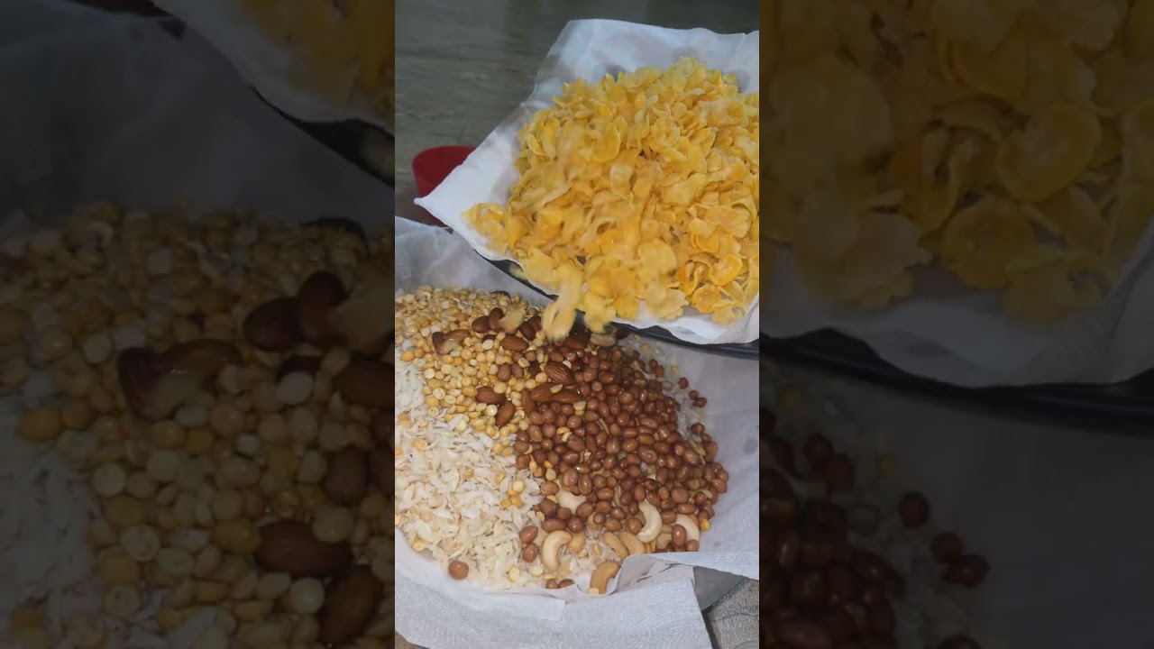 Poha chivda tea time snacks #viralvideo #trending video 
