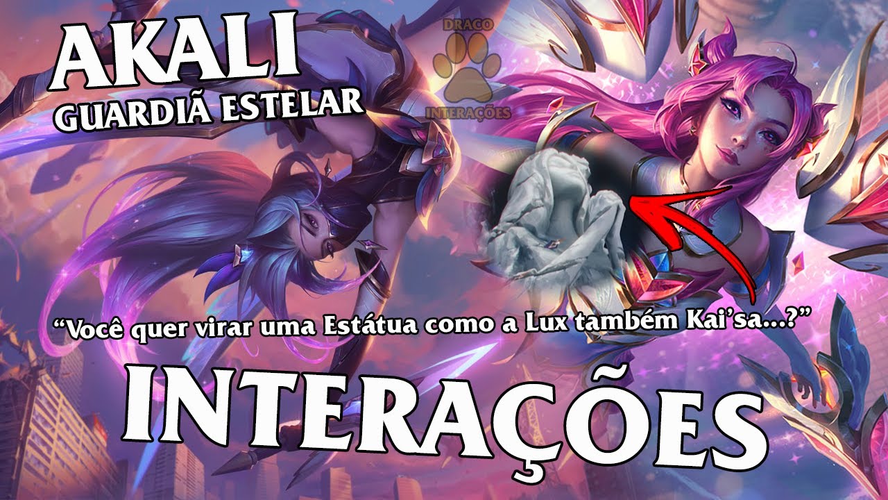 AKALI GUARDIÃ ESTELAR INTERAÇÕES | DUBLADO - PT_BR