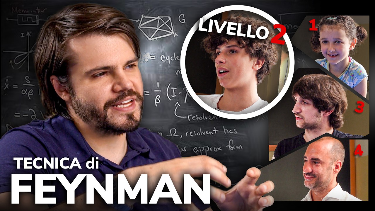 La tecnica di FEYNMAN spiegata in 4 LIVELLI di DIFFICOLTÀ