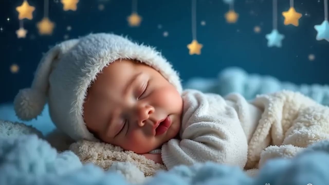 Baby Sleep Music 🎵  Sleep Instantly in 3 minute  Mozart & brahm Lullaby Soothing Baby Sleep Music 🌙