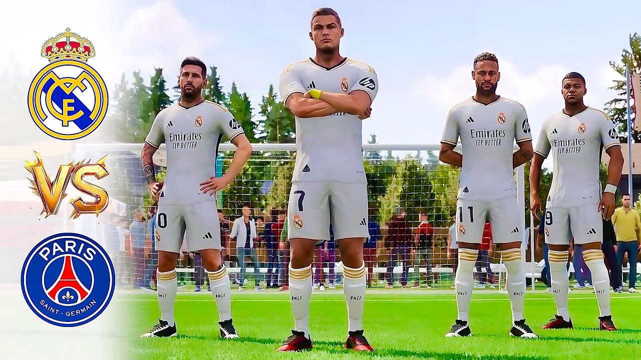 RONALDO, MESSI, MBAPPE, GK KROOS, NEYMAR ALL STARS | REAL MADRID vs PSG I FIFA VOLTA PS5