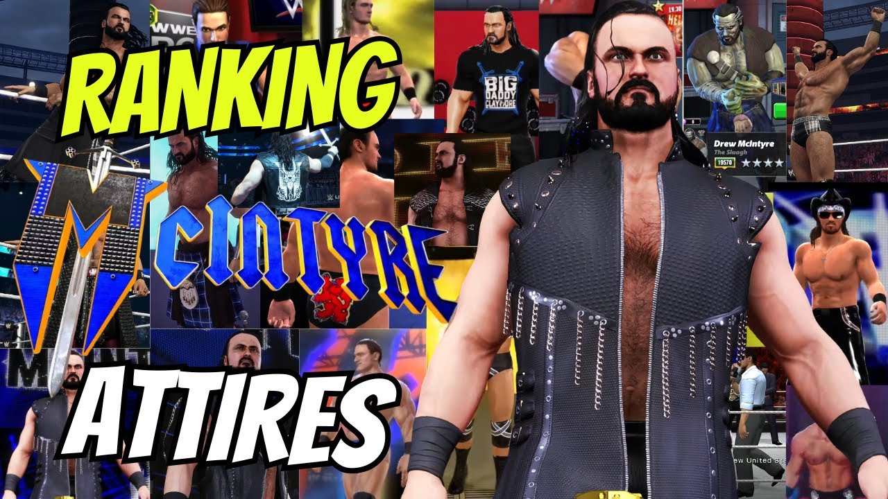 Ranking EVERY DREW MCINTYRE OUTFIT IN GAMING!!