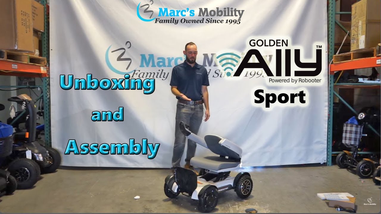 Golden Ally Sport (Robooter X40) Unboxing - Lightweight Travel Powerchair