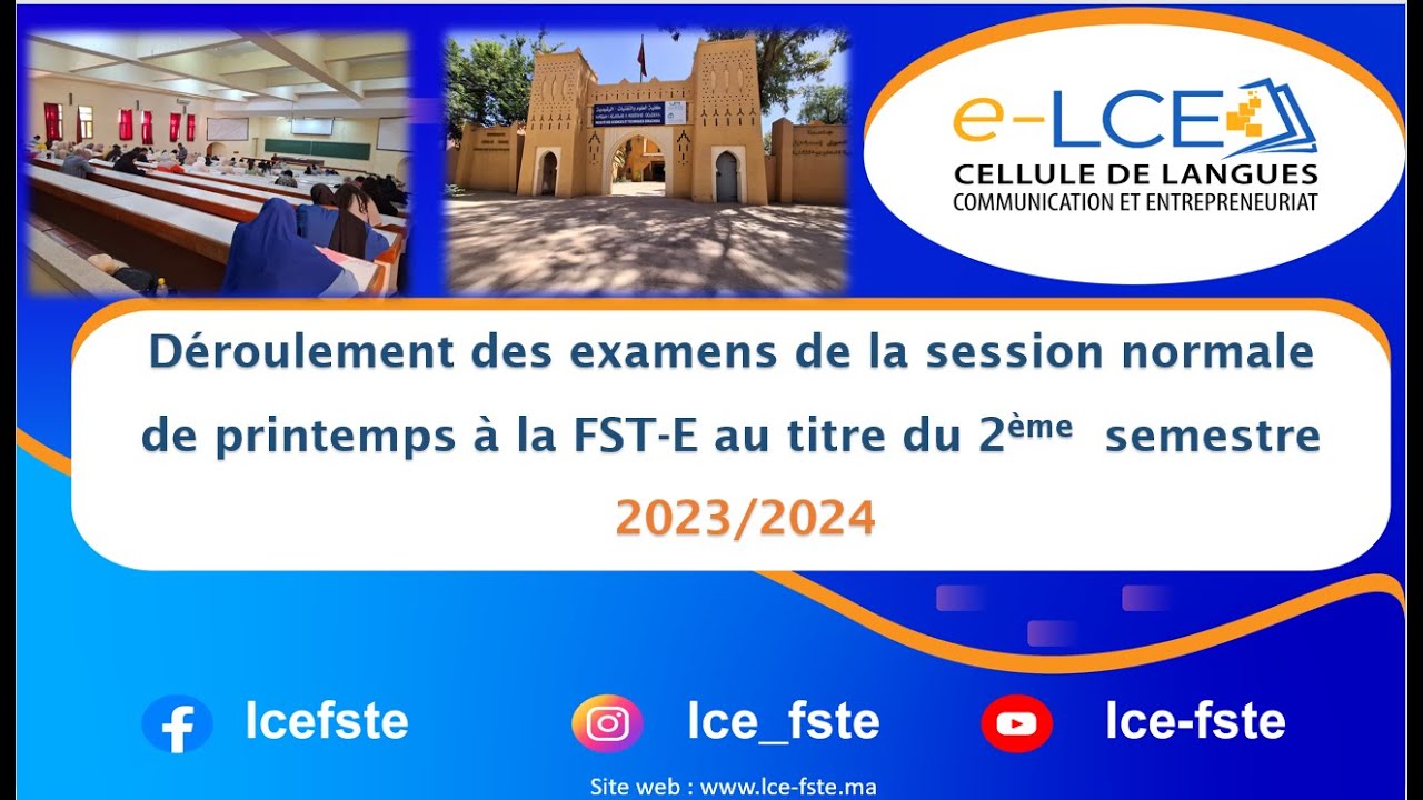 Déroulement des examens à la FSTE : cas du module de Langues et Communication