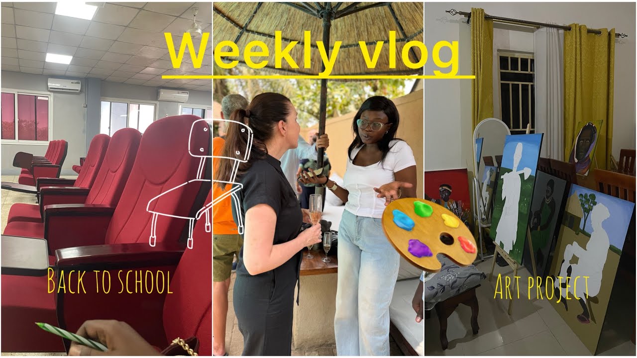 Life in Juba: Networking with Diplomats | Working on an art project | Back to School? #weeklyvlog 