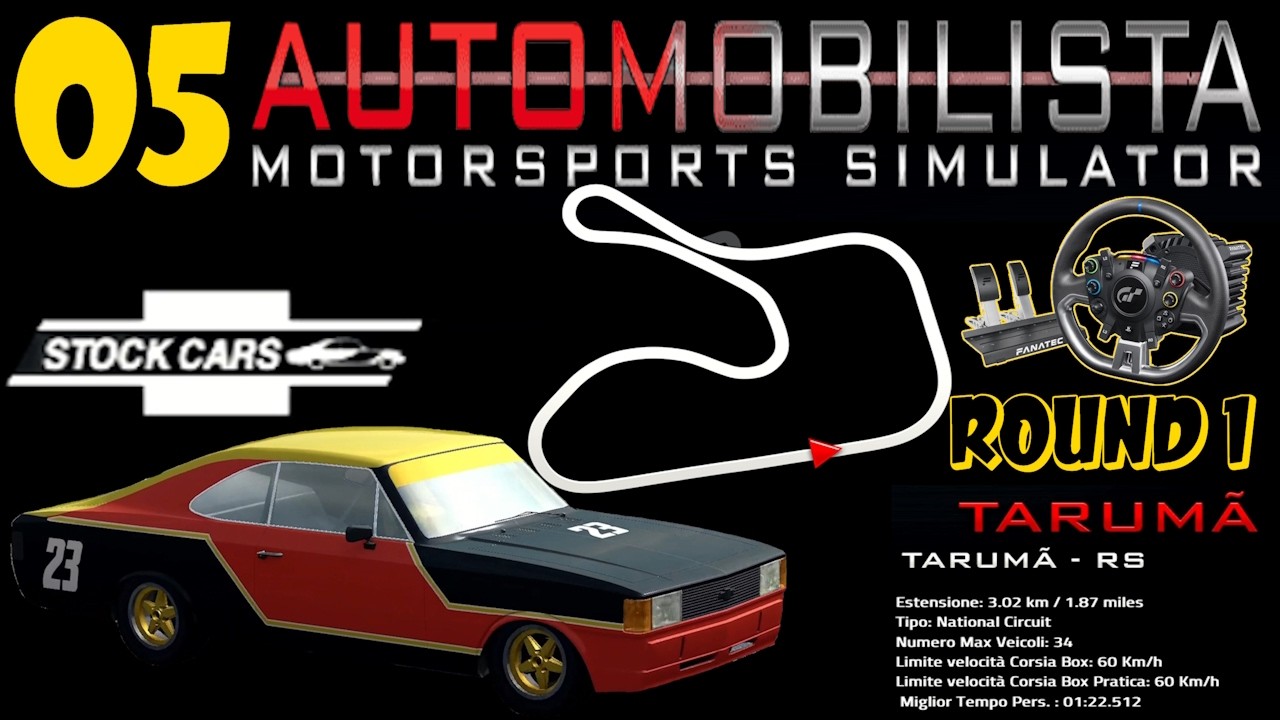 AUTOMOBILISTA EP.05 | STOCK CARS ROUND 1 | TARUMA RS 10 GIRI | FANATEC GT DD PRO | GAMEPLAY ITA